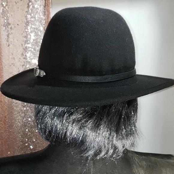 H&M Black Western Style Hat Size M - Picture 4 of 8